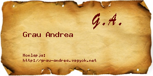 Grau Andrea névjegykártya